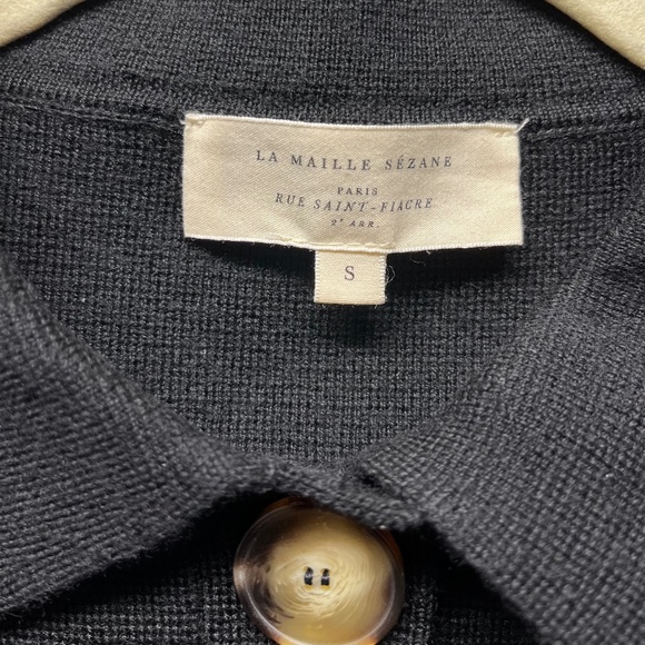 Sezane Betty Cardigan in Black, size S - Picture 5 of 9